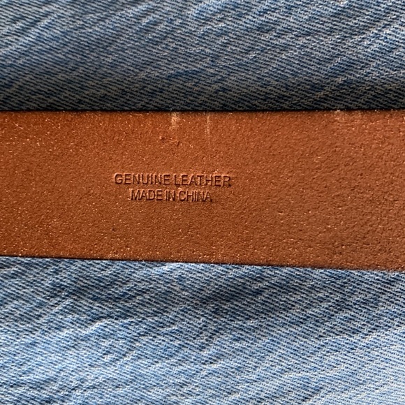 Ralph Lauren Brown Leather Belt Sz 44 - Picture 2 of 4